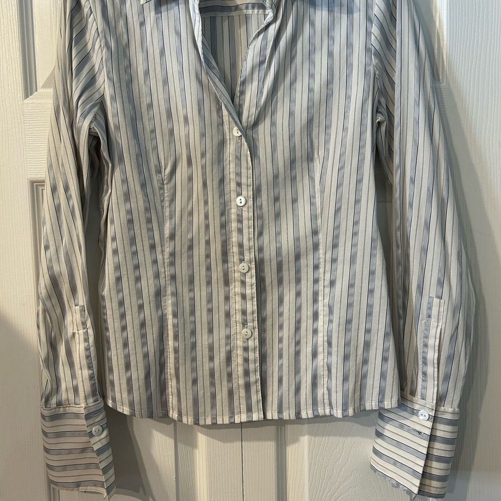 Rafaella Striped Shirt in Black and White